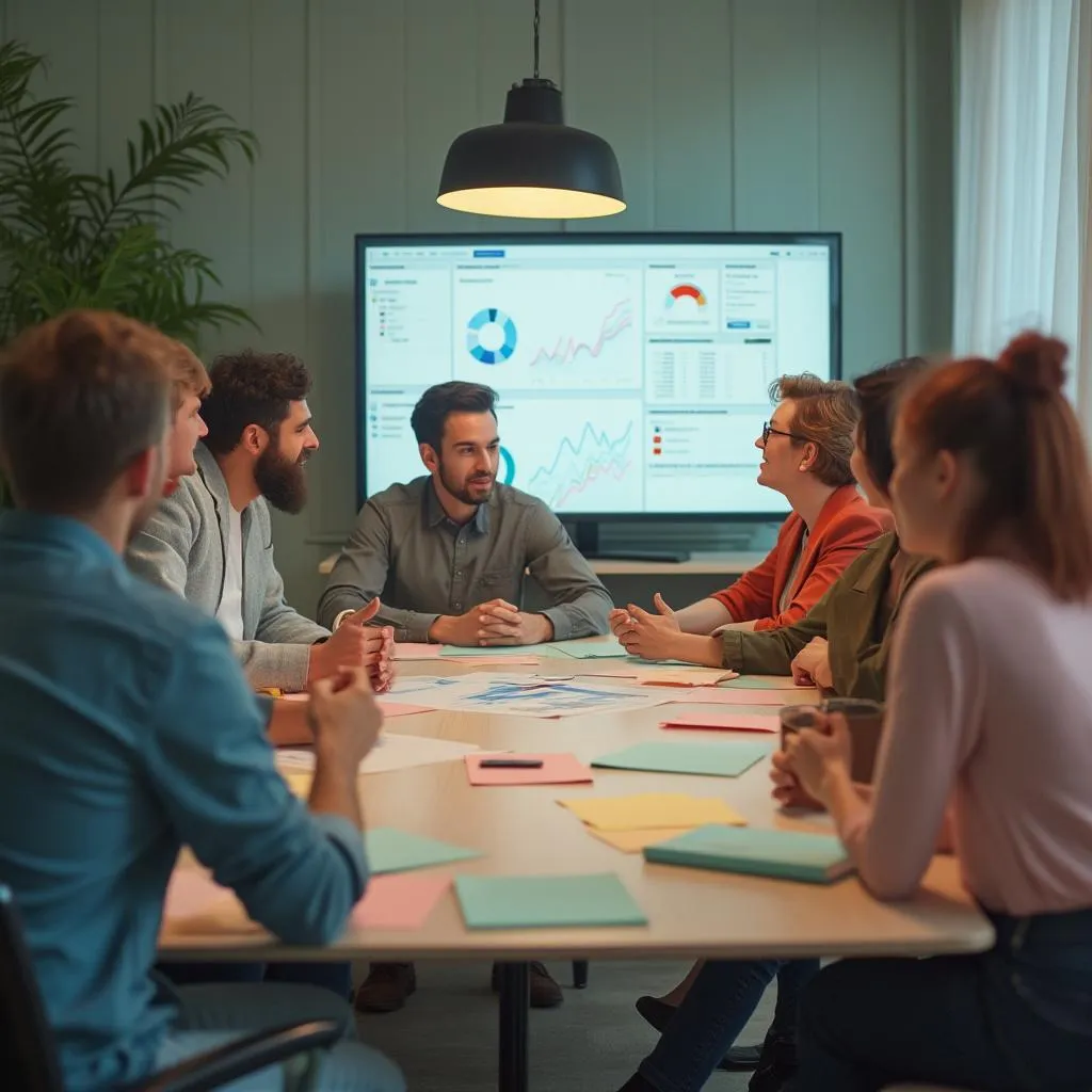 Equipo de FinanzasArg en reunión colaborativa